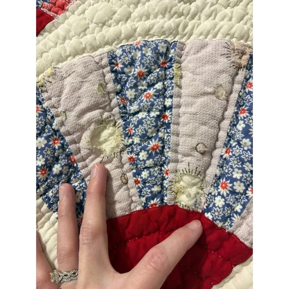 Vintage Fan Handmade Quilt 78